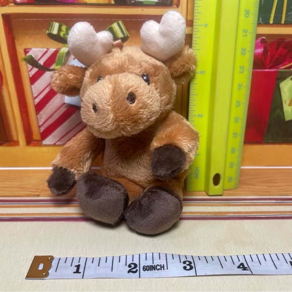 1 BRAND NEW GUND MINI MERRY MOOSE PLUSH ORNAMENT TOY APPROX 4” PRICE FIRM - Picture 8 of 16